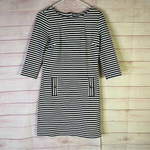 Lilly Pulitzer Navy Blue White Stripe Knit Dress Size‎ Small
